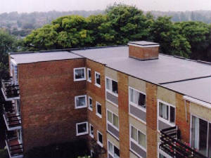 Hadley Roofing project - flat roof EPDM